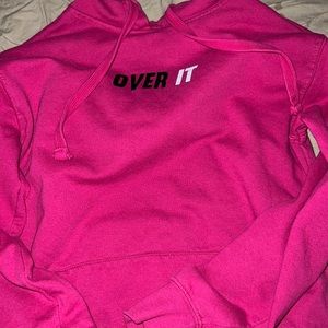 Pink over it hoodie